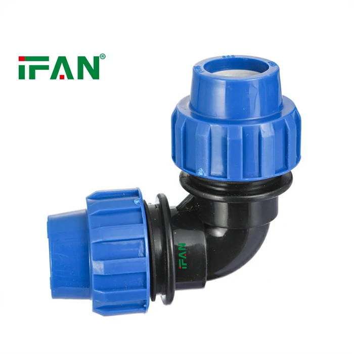PP Compression Elbow Fittings
