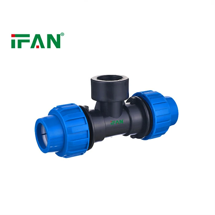 PP Compression Female Tee Fittings