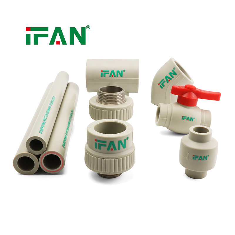 IFAN Grey PPR Fittings Stainless Steel Thread - Image 4