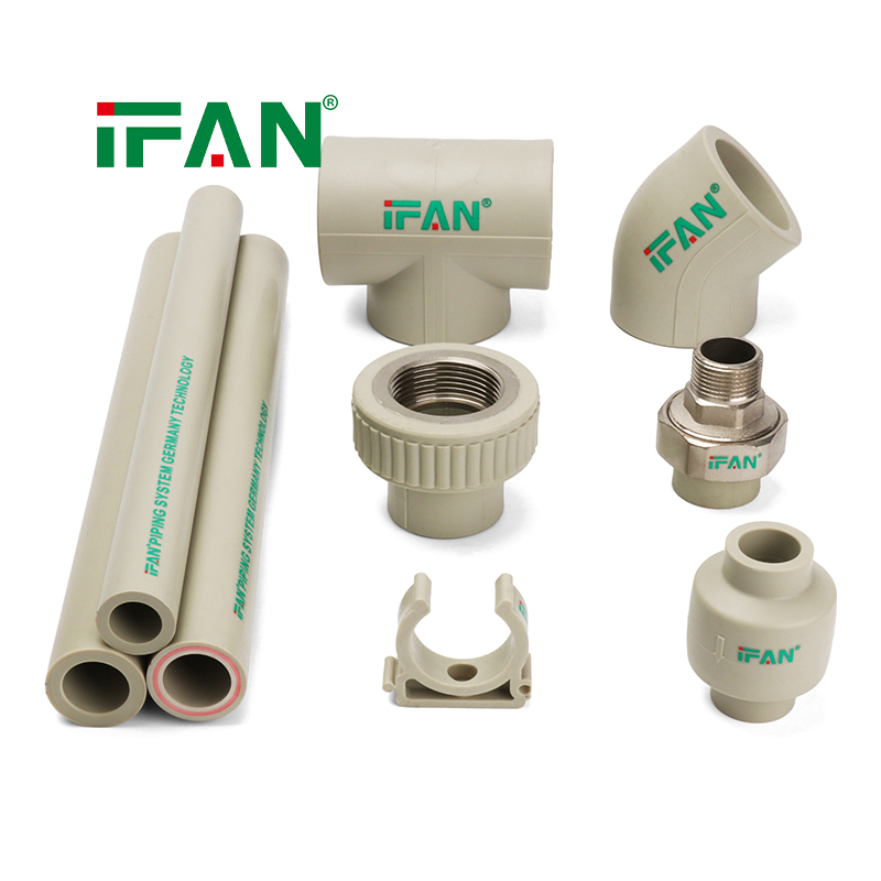 IFAN Grey PPR Fittings Stainless Steel Thread - Image 3